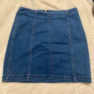 Free people denim skirt
